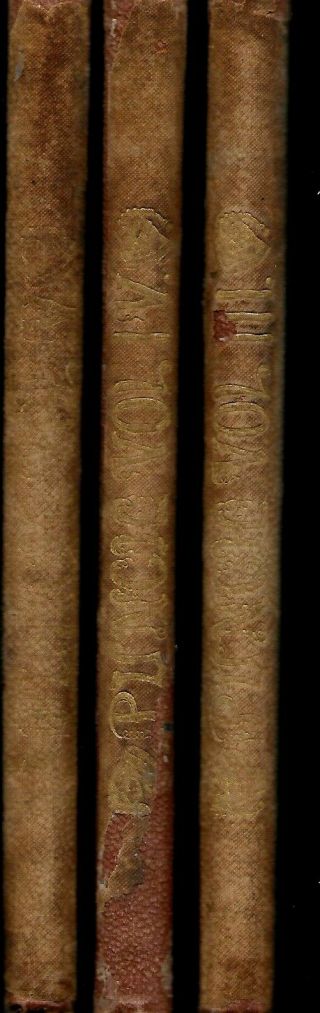 Punch Or The London Charivari Volumes 3,  4 5 Hardcover Printed In 1842 And 1843
