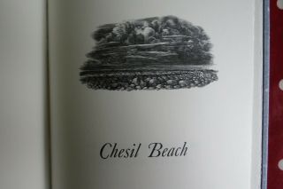 Chesil Beach Hardback Poetry Book Signed By Author And Artist Burnett,  Wormwell
