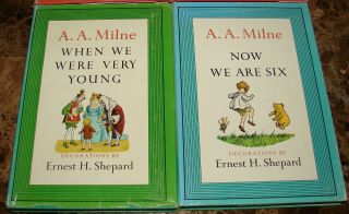 POOH ' S LIBRARY A.  A.  MILNE SET OF 4 HARD COVER POOH BOOKS WITH JACKETS 1961 3