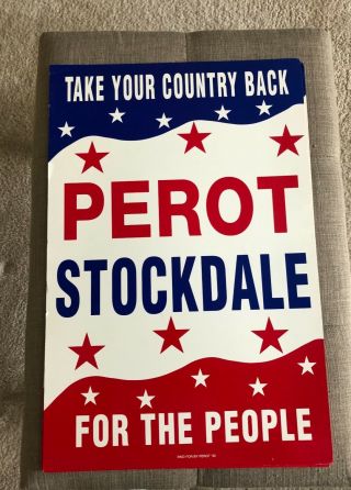 Vintage 1992 Ross Perot Campaign Poster