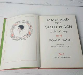 James And The Giant Peach 1st Edition 1961 - Roald Dahl