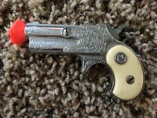 Vintage 1950s Nichols Dyna - Mite Derringer Toy Cap Gun Rare Firearm Toy