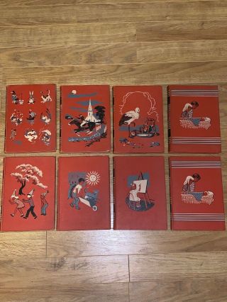 Childcraft Book Set 1954 1,  2,  3,  8,  9,  10,  14,  15 In