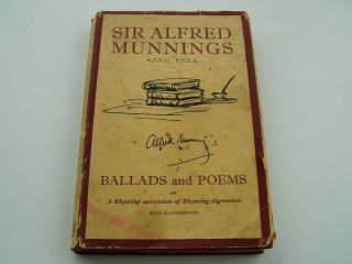 1957 Ballads And Poems Sir Alfred Munnings