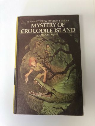 Vintage Nancy Drew Book “ Mystery Of Crocodile Island” 1978,  Book 55