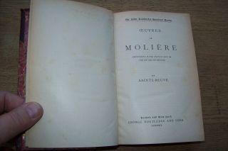 Oeuvres de Moliere par Saint Beuve,  Sir John Lubbock ' s Hundred books 2