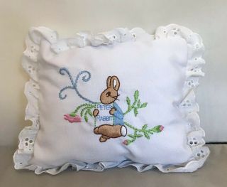 Vintage Eden Turn Key Wind Up Musical Plush Lullaby Baby Pillow Peter Rabbit