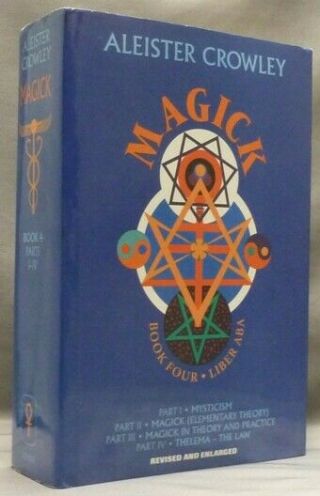 Aleister Crowley Magick Book Four Liber Aba I - Iv Sam Weiser 1994 Hcdj 1st Ed