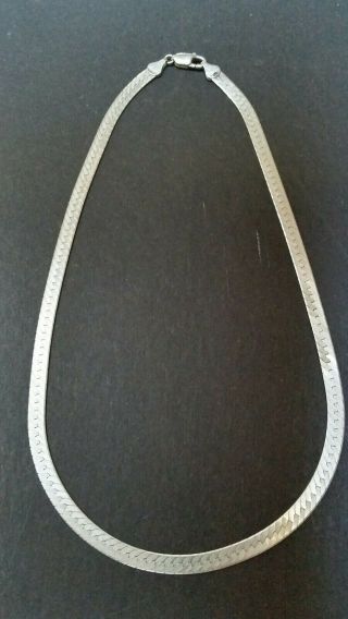 Vintage Sterling Silver 925 Italy Chain (stamped/tested) 26.  8 Grams Not Scrap