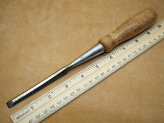 Old Woodworking Tools Rare Vintage Red Diamond 3/8 " Mortising Socket Chisel