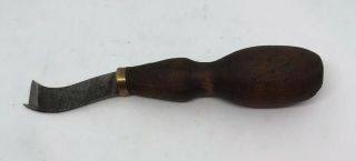 Vintage Wooden Handle Leather Tool Edger Thinner Made In Germany