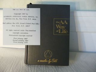 The A.  A.  Way Of Life Third 3rd Edition,  Great Shape