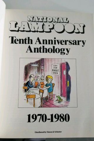 National Lampoon 10th Anniversary Anthology 1970 - 1980 Simon Schuster Hardcover 8