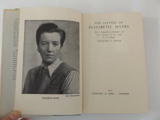1951 Signed The Letters Of Elizabeth Myers 1st Ed.  By Littleton C.  Powy