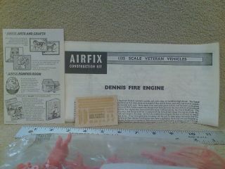 AIRFIX 1914 DENNIS FIRE ENGIINE 1/32 VINTAGE PLASTIC MODEL KIT 5
