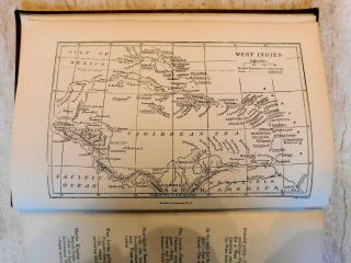 THE ENGLISH IN THE WEST INDIES.  1888 MAP,  ILLUSTRATED.  2ND EDITION,  CUBA,  HAITI 2