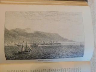 THE ENGLISH IN THE WEST INDIES.  1888 MAP,  ILLUSTRATED.  2ND EDITION,  CUBA,  HAITI 5