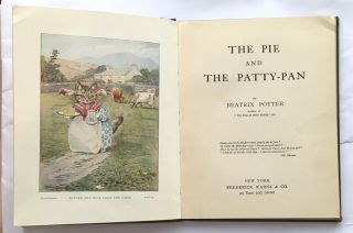 BEATRIX POTTER - The Pie And The Patty - Pan 1905 Frederick Warne 10 colour Plates 2