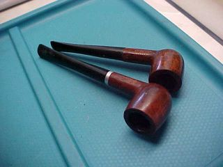 2 Vintage Yello Bole Estate Pipes Tobacco Smoking Imported Briar Old Pipes