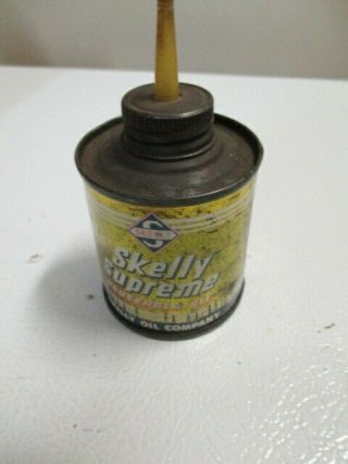 Vintage Skelly Oil Co.  Supreme Household Oil Tin From 1960 