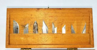Vintage X - acto Knife Kit 15 Blades Three Handles Plus Accessories 4
