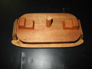 VINTAGE WOODEN FERRY BOAT AND WOODEN TRUCK BANK 4