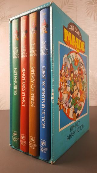 The Walt Disney Parade 4 Book Boxed Set,  Golden Press - 1977