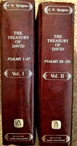 The Treasury Of David Charles Spurgeon Commentary On The Psalms 2 Vols Complete