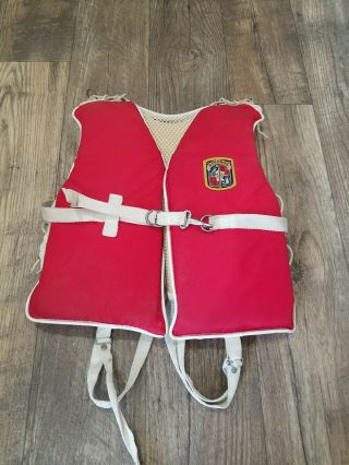 Stearns Life Jacket,  Vintage,  Red,  Child Small Decorative Piece