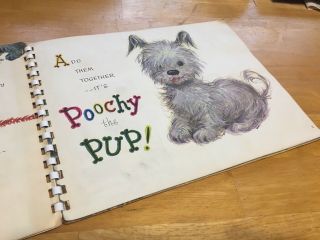 Poochy The Christmas Pup Pop Up Book By Beth Vardon Vintage 1950s 6