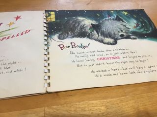 Poochy The Christmas Pup Pop Up Book By Beth Vardon Vintage 1950s 7