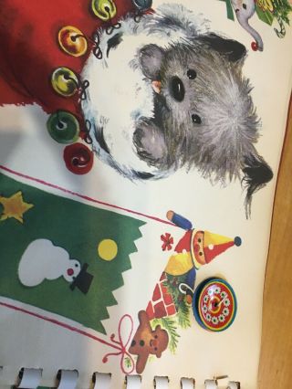 Poochy The Christmas Pup Pop Up Book By Beth Vardon Vintage 1950s 8