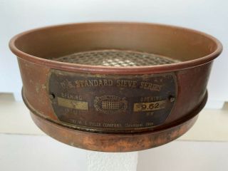 Vintage U.  S.  Standard Sieve Series - W.  S.  Tyler & Co. ,  3/8 Inches Or 9.  52mm