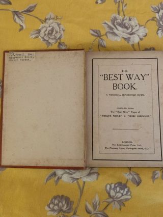 The Best Way Book No.  1,  Published 1909 As Seen On Edwardian Farm 2