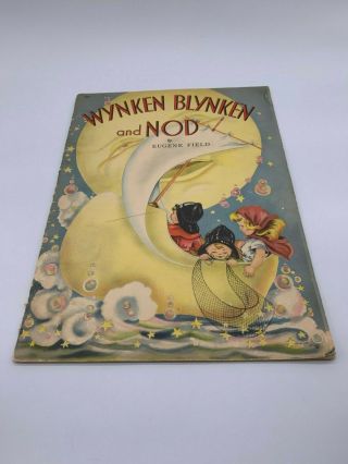 Vintage 1941 Wynken Blynken And Nod By Eugene Field Softcover Margot Voigt Art