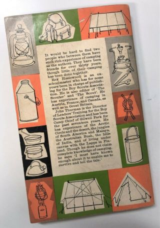 Vintage First Edition 1960 Penguin Camping Handbook with Illustrations Outdoors 2