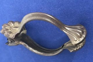 Vintage French Country Brushed Brass Clamp - Style Curtain Rings Set Of 10 5