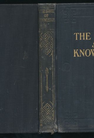 The Book of Knowledge The Children ' s Encyclopedia Vol 4 HC 1927 Grolier Society 2