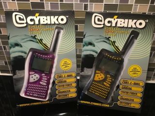 Vintage Cybiko Cy6411 Pda Wireless Intertainment System Computer - 2 Pack