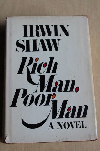 Irwin Shaw Rich Man Poor Man Hc 1970
