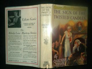 Nancy Drew 9: Sign Of The Twisted Candles,  Thick Blue 1933 Text,
