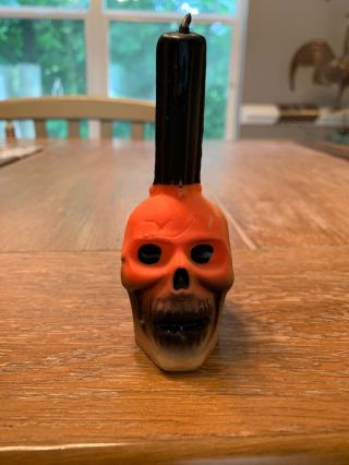 Vintage Gurley Halloween Skull Candle