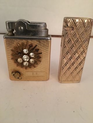 Collectible Musical Lador Womens Lighter And Five Star Lighter Vintage
