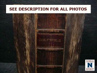 Noblespirit (3970) 1824 Holy Bible W/ Leather Bound Cover