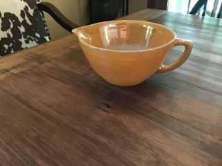Vintage Fire King Anchor Hocking Peach Lustre Batter Mixing Bowl