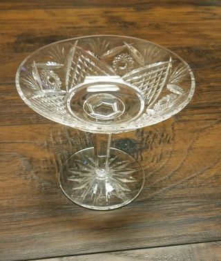 Vintage Waterford Crystal 6 " Diameter 5 " Tall Footed Dish Plate