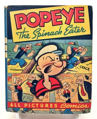 1945popeye The Spinach Eater All Pictures Comics 1480 Big/better Little Book Blb