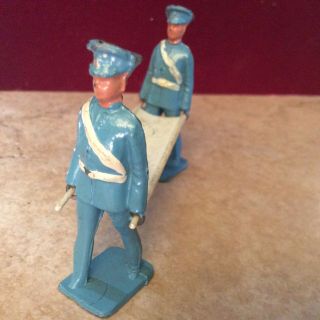Vintage Metal Lead Military Dress Soldiers & Stretcher Made In England