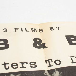 Scott B & Beth B Screening Poster (G Man,  Letters to Dad,  Black Box) No Wave 4