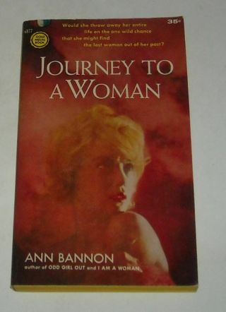 Unread 1960 Fawcett Books Journey To A Woman Sleaze Pb Book Lesbian Interest Gga